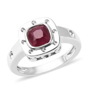 Ruby Ring in Sterling Silver by Designer Rachel Galley